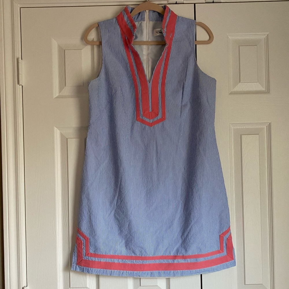Eliza J Mandarin Collar Shift Dress